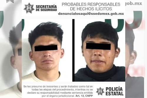 Detienen en Toluca, dos presuntos motorratones de Lerma